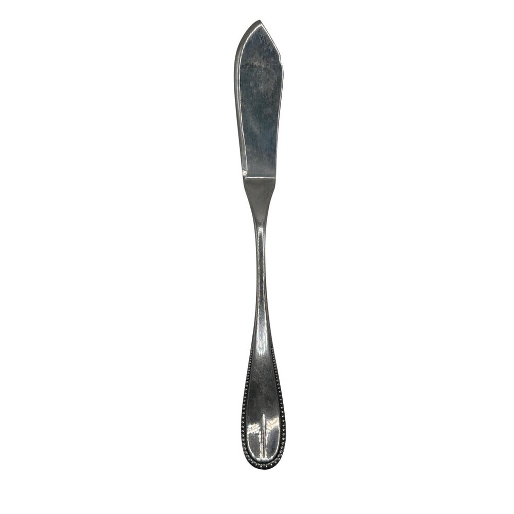 Oxford Hall Crystal Palace Stainless Steel Butter Spreader Knife Bead Edge